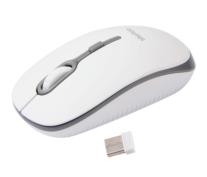 Express Delivery - Meetion MT-R547 4 Buttons Wireless Optical Mouse -  White - ID 99935