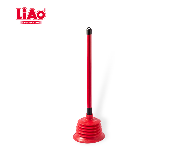 Express Delivery - Liao 67390 Toilet Cleaning Plunger H130004 - Red - ID 100028