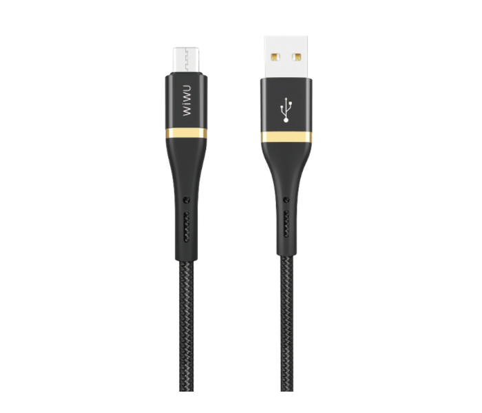 Express Delivery - Wiwu ED-1023MB 3 Metre Elite Data Cable Ed-102 Usb To Micro Usb - Black - ID 100569