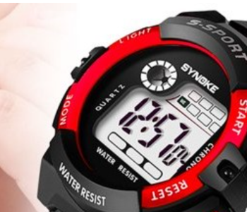 E-Shock Kids Watch Boys Girls LED Watch Digital Electronic Casual Sports Watch-Red in KSA