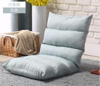 FN-Foldable Cushion Chair Single Small Sofa Bed - Grey in OMAN