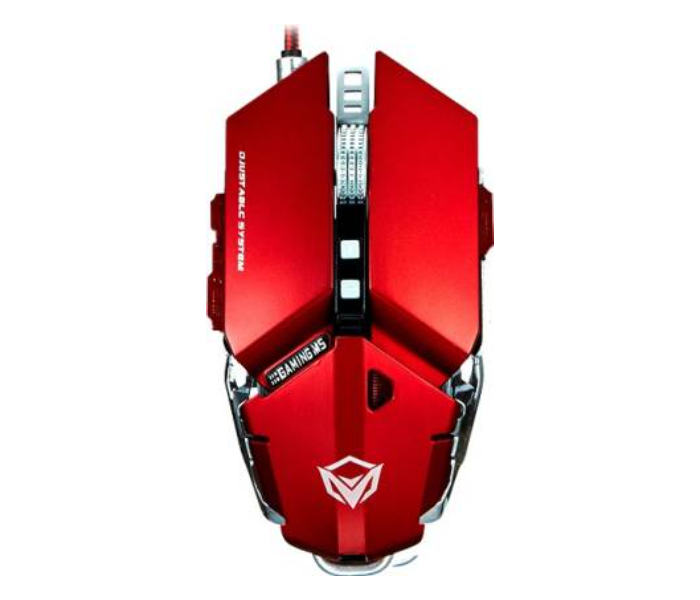 Express Delivery - Meetion MT-M985RD Metal Mechanical Programmable Gaming Mouse - Red - ID 98372