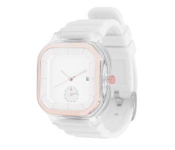 Express Delivery - Pearl 6254 Fashionable Solid Square Watch for Women - White - ID 101516