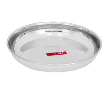 Delcasa DC2124 23CM Stainless Steel Rice Plate - Silver in UAE