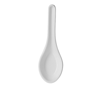 Delcasa DC2334 Melamine Soup Spoon - White in UAE