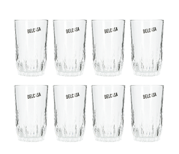 Delcasa DC1665 9Oz 6 Pieces Durable And Lightweight Glass Tumbler Set - Clear in UAE