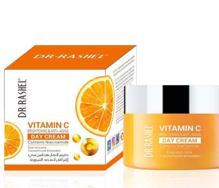 Express Delivery - Dr Rashel DR017 50g Vitamin C Brightening and Anti-Aging Day Cream - ID 103231