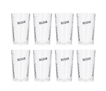 Delcasa DC1666 8 Oz 6 Pieces Durable And Lightweight Glass Tumbler Set - Clear in UAE