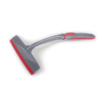 Delcasa DC1603 25cm Durable Glass Wiper With Handle - Red & Grey in UAE