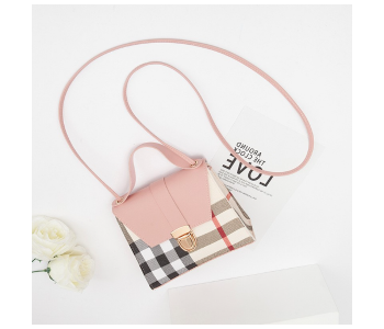 Express Delivery - FN-Mini Small and Square Trendy Custom Logo Shoulder Handbags for Women - Pink - ID 103339