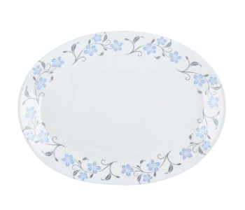 Delcasa DC1859 13 Inch Durable Stain Resistant Ivory Opal Ware Oval Plate - White in UAE