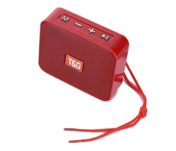 Portable 1778 Bluetooth Wireless Square Speaker - Red in KSA