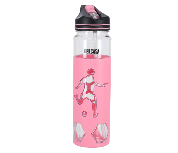 Delcasa DC1771 700ml Durable Leak Proof Spout Sipper Water Bottle With Flip Top Lid - Pink in UAE