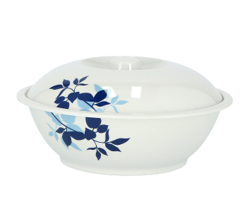 Delcasa DC1804 9 Inch Durable And Lightweight Melamine Bowl With Lid - White in UAE
