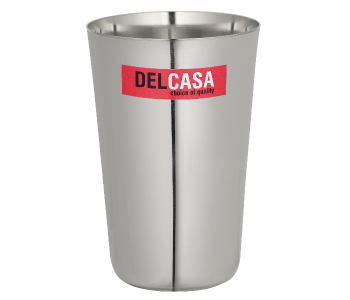 Delcasa DC2204 0.080Gram Stainless Steel Plain Drinking Glass - Silver in UAE