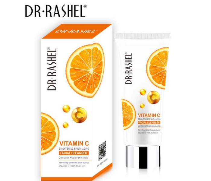 Express Delivery - Dr Rashel DR012 80ml Vitamin C Brightening and Anti-Aging Facial Cleanser - ID 103246