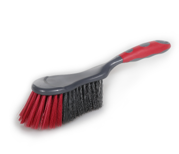 Delcasa DC1606 Durable Household Hand Brush For Indoor And Outdoor Cleaning - Red & Grey in UAE