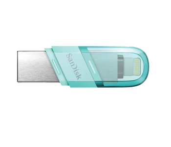 Express Delivery - SanDisk SDIX90N-128G-GN6NE iXpand Flash Drive Flip 128GB - Blue - ID 102175