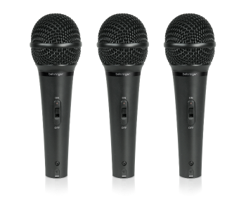 Behringer ULTRAVOICE XM1800S Set Of 3 Dynamic Cardioid Vocal Microphones - Black in UAE