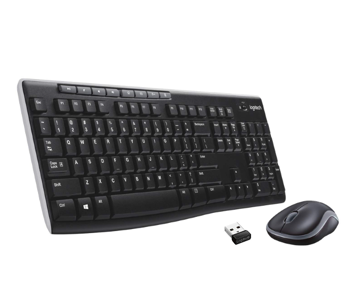 Express Delivery - Logitech 920-004509 MK270 Wireless Keyboard and Mouse Combo - Black - ID 101634