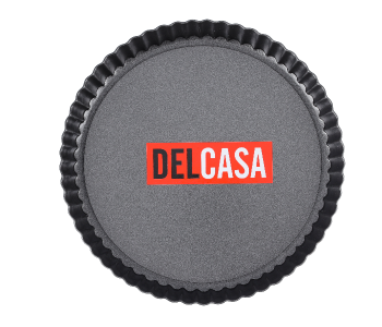 Delcasa DC2038 22x2.5CM Non-Stick Pie Cake Pan With Loose Base -Grey in UAE