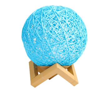 Fashionable LED Touch Table Lamp With USB Charging - Blue in OMAN
