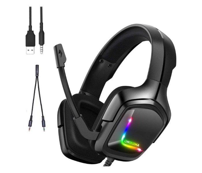 Express Delivery - Onikuma K20 Professional Gaming Headset - Black - ID 101635