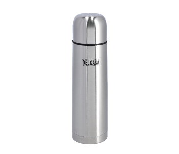Delcasa DC1768 1000ml Stainless Steel Durable And Leak Proof Vacuum Bottle - Silver in UAE