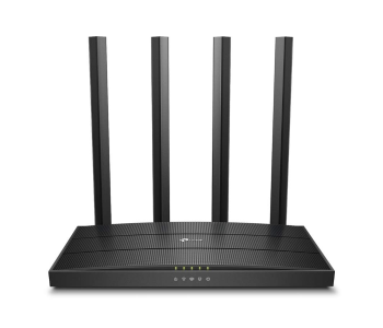 Express Delivery - TP-Link Archer C6 AC1200 Wireless MU-MIMO Gigabit Router - Black - ID 93059