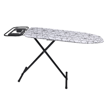 Delcasa DC1979 124X38 Cm Turkey Vibgyor Ironing Board -Black And White in UAE