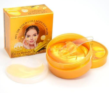 99 Percent 84g 24k Gold Collagen Eye Mask For Women - Gold in KSA