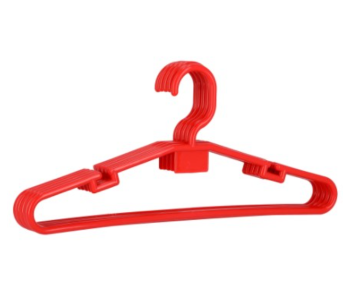 Royalford RF9436 5 Pieces Plastic Cloth Hanger - Red in UAE