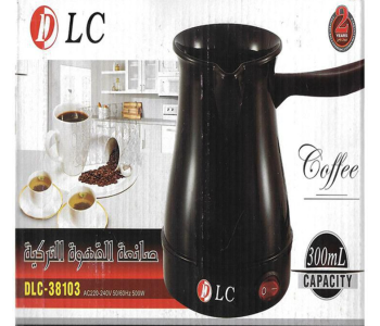 38105 Turkish 300ml 300Watts Coffee Maker Device - Black in KSA