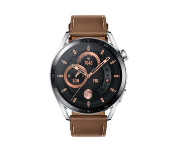 Huawei Watch GT 3 46mm Classic Edition With Leather Strap - Brown in KSA