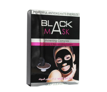 Pack Of 20 Natural Black Mud Deep Cleansing Purifying Peel Off Facial Face Mask - Black in KSA