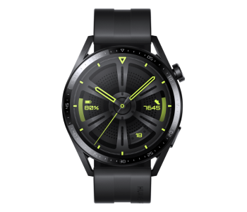 Huawei Watch GT 3 46mm Active Edition With Fluoroelastomer Strap - Black in KSA