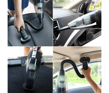 Express Delivery - Rechargeable Wireless Handheld Car Vacuum Cleaner With Usb Port - Black - ID 104690