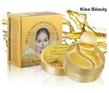 Express Delivery - Kiss Beauty 1077-03 24K Gold Collagen Eye Mask for Women - ID 107569