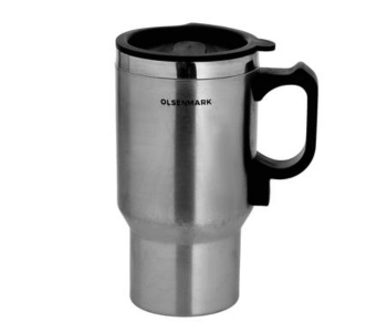 Olsenmark OMCK2482 0.5L Stainless Steel Car Electric Travel Mug - Silver in KSA