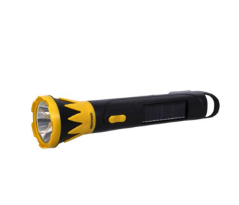 Krypton KNFL5159 3W Rechargeable LED Torch With Solar Panel - Black And Yellow in UAE