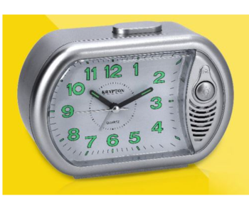 Krypton KNWC6292 Bell Alarm Clock - Silver in UAE