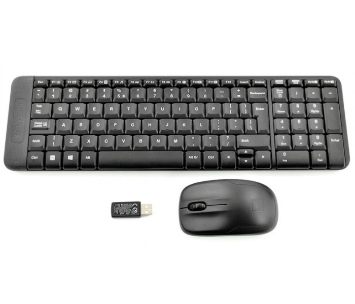 Express Delivery - Logitech MK220 Wireless Keyboard and Mouse Combo for windows - Black - ID 107844