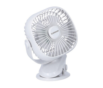 Express Delivery - Olsenmark OMF1835 Rechargeable Multifunction Mini Fan - White - ID 108501