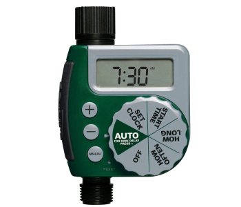 Express Delivery - Single Dial Outlet Programmable Hose Faucet Timer - Green and Black - ID 108810