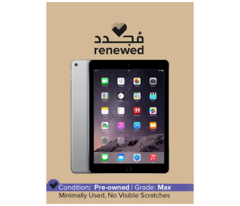 Express Delivery - Apple Refurbed iPad Air 2 (2014) 9.7 Inch 2GB RAM 32GB Retina Display with Finger Touch 2nd Gen Wifi Renewed - Space Grey - ID 108648