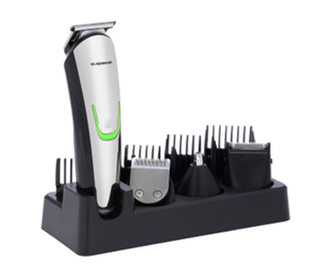 Express Delivery - Olsenmark OMTR4087 Recharchable 9 In1 Grooming Kit - Black and Silver - ID 108668