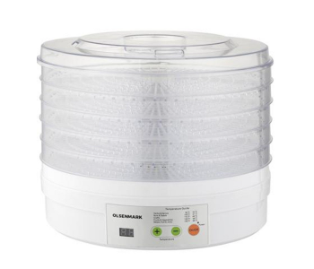 Olsenmark OMFD2464 5 Pieces Food Dehydrator With Tray - White in KSA