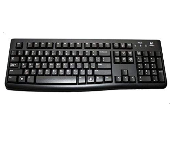 Express Delivery - Logitech K120 USB Plug and Play Wired Keyboard - Black - ID 107841