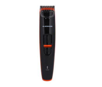 Express Delivery - Olsenmark OMTR4088 600mAh Cordless Rechargeable Beard Trimmer - Black and Orange - ID 108669