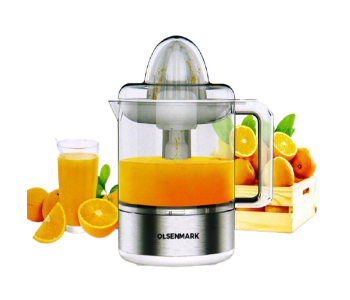 Express Delivery - Olsenmark OMCJ1818 0.8L 30 Watts Citrus Juicer With Transparent Jug - Silver - ID 108394